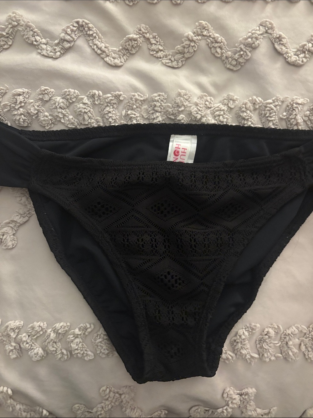 Hula honey Black Crochet Bikini Bottom